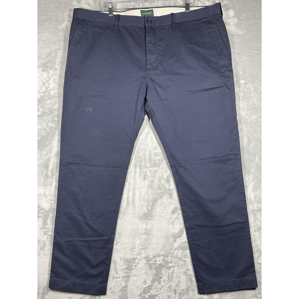 J Crew Always 484 Slim Pants Mens 42x30 Navy Blue Oarsman Chino Cotton Classic
